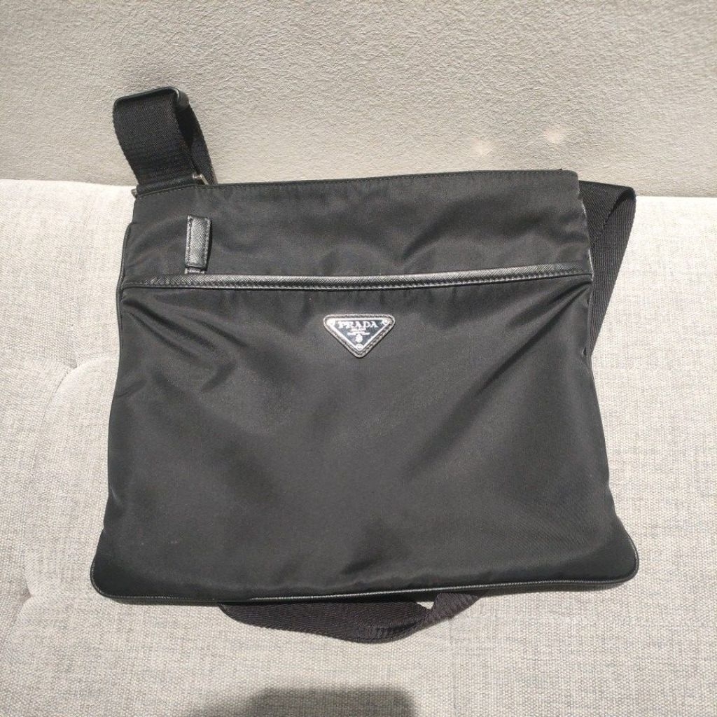 preloved Prada nylon black sling
