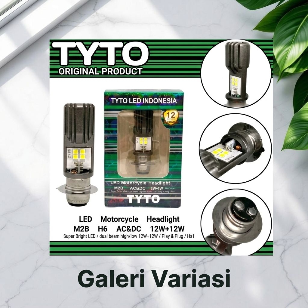 LAMPU DEPAN UTAMA LED TYTO 2 SISI AC DC / BOHLAM LED DEPAN TYTO ORIGINAL / LAMPU LED TYTO ORIGINAL