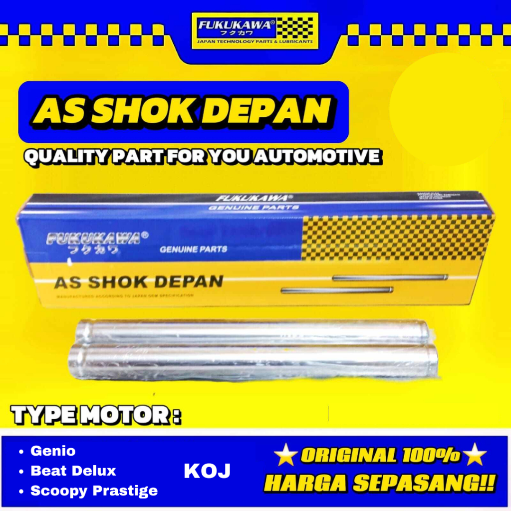 As shock Depan Beat Deluxe Scoopy Prastige Genio Staylo Pipa As Shock Depan satu set FUKUKAWA