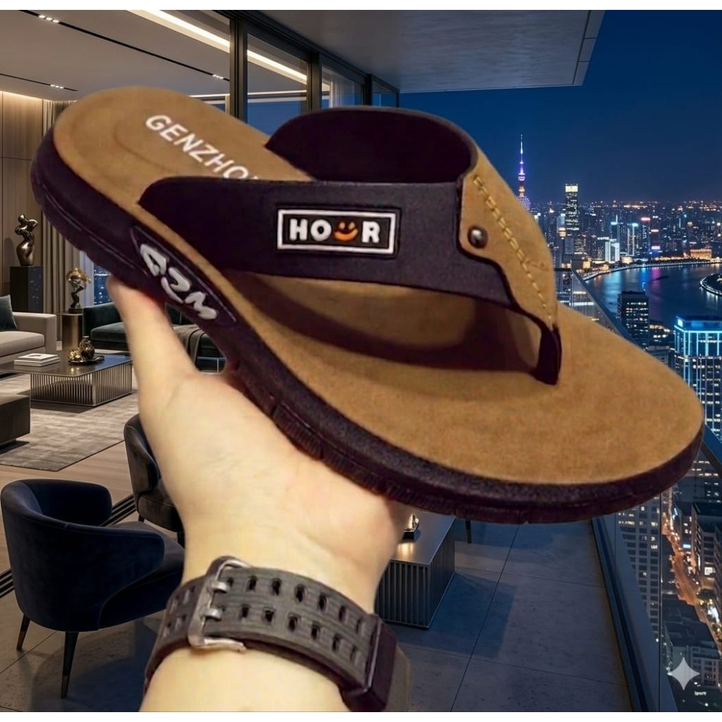 sandal jepit pria sandal karet genzho anti slip