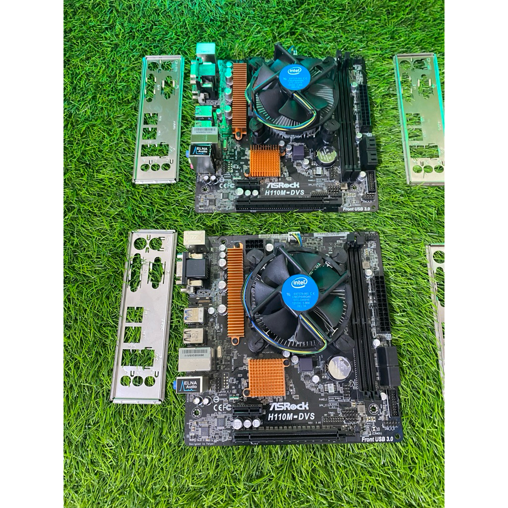 READY PAKETAN PROCESSOR i3 7100 3.9 Ghz 7TH - FAN INTEL - MOBO ASROCK H110M - DVS DDR4 BEKAS NORMAL 