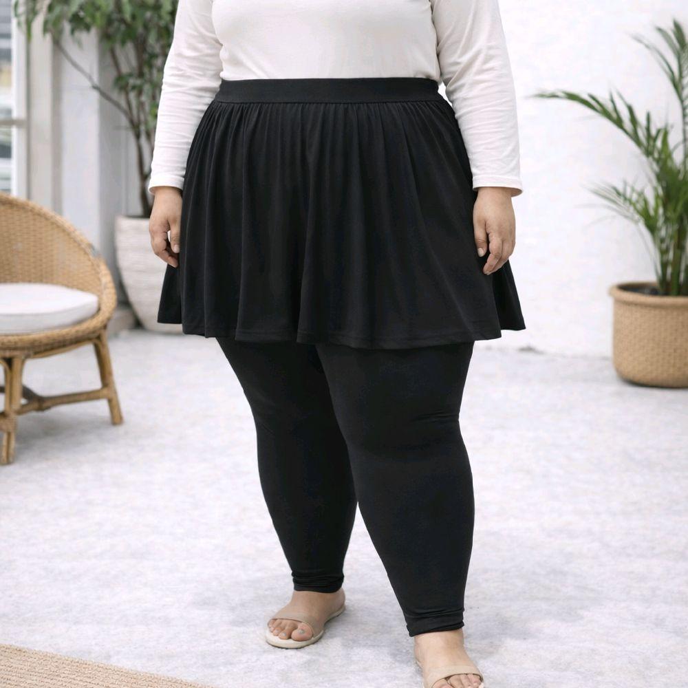 BB 90-140 KG Legging Rok Olahraga Wanita Skirt Sport Jogging Renang Sepeda Lari Zumba Senam Aerobik 