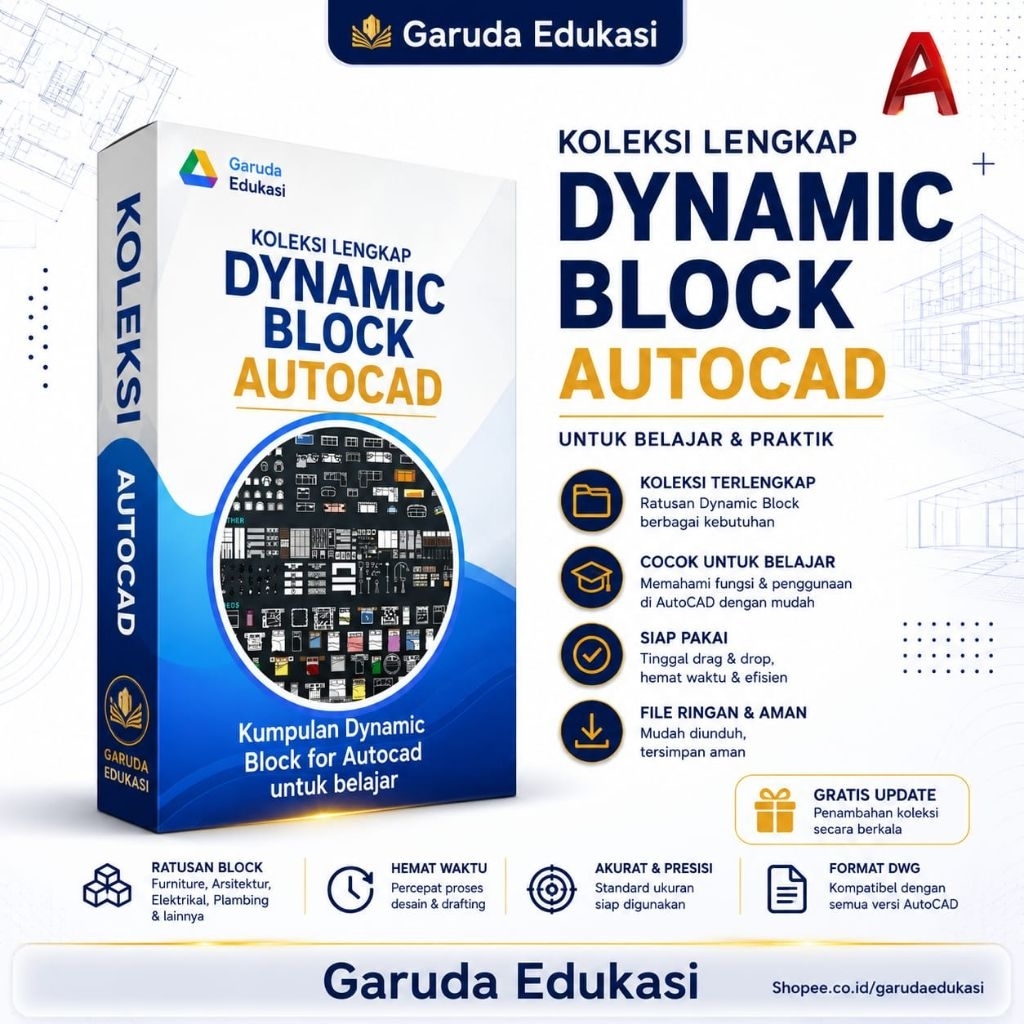 Kumpulan Dynamic Block for Autocad untuk belajar