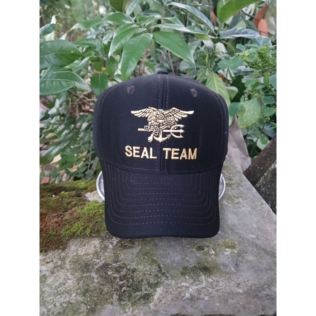 US Navy Seal Team Vintage Snapback Hat