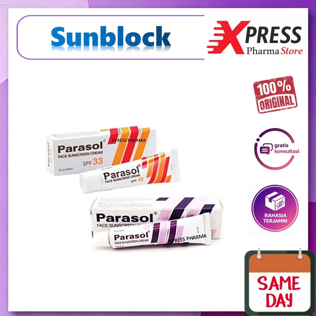 XPRESS  Parasol SPF 33 20 gr Cream Sunblock Sunscreen Sun Block Screen Sanblok