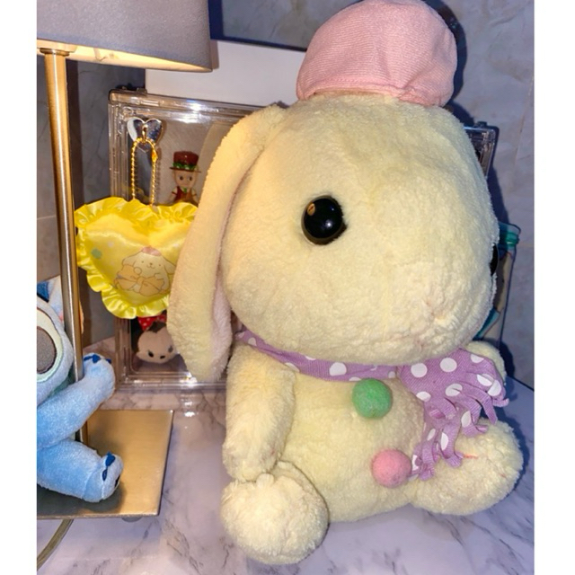 Pote USA Loppy Pastel Yellow Snowman Big Plush