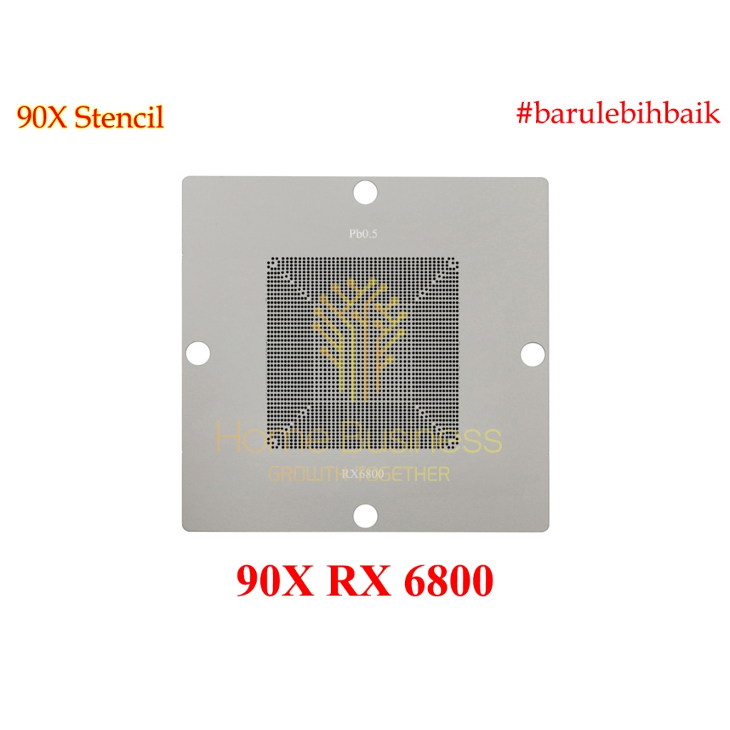 Cetakan Stencil Plat 90X RX6800XT RX6800 XT RX 6800XT RX 6800 XT 215 121000177