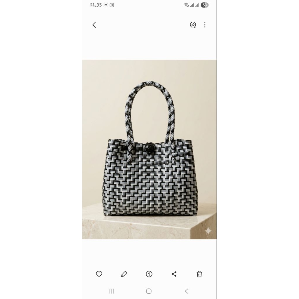 tas anyaman premium bahan tali jali /jali bag /tas jali