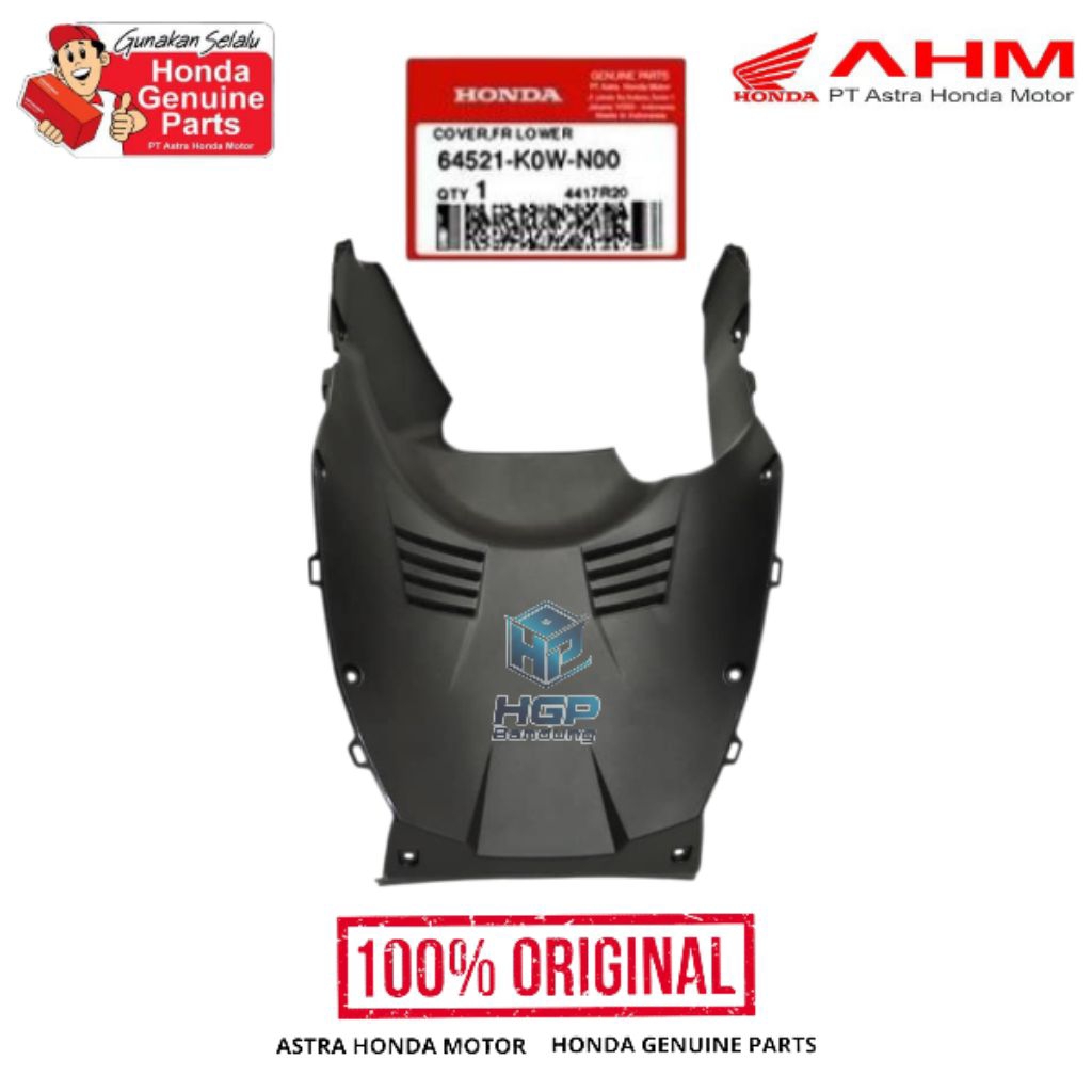 64521-K0W-N00 Cover Front Lower Dek Paru Lumpur ADV 150 K0W 2019-2022 Original AHM