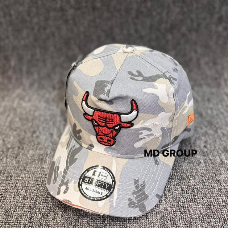 Topi Baseball Unisex Terbaru 2026 Model Camo Sobek Caps Bordir Bulls COD