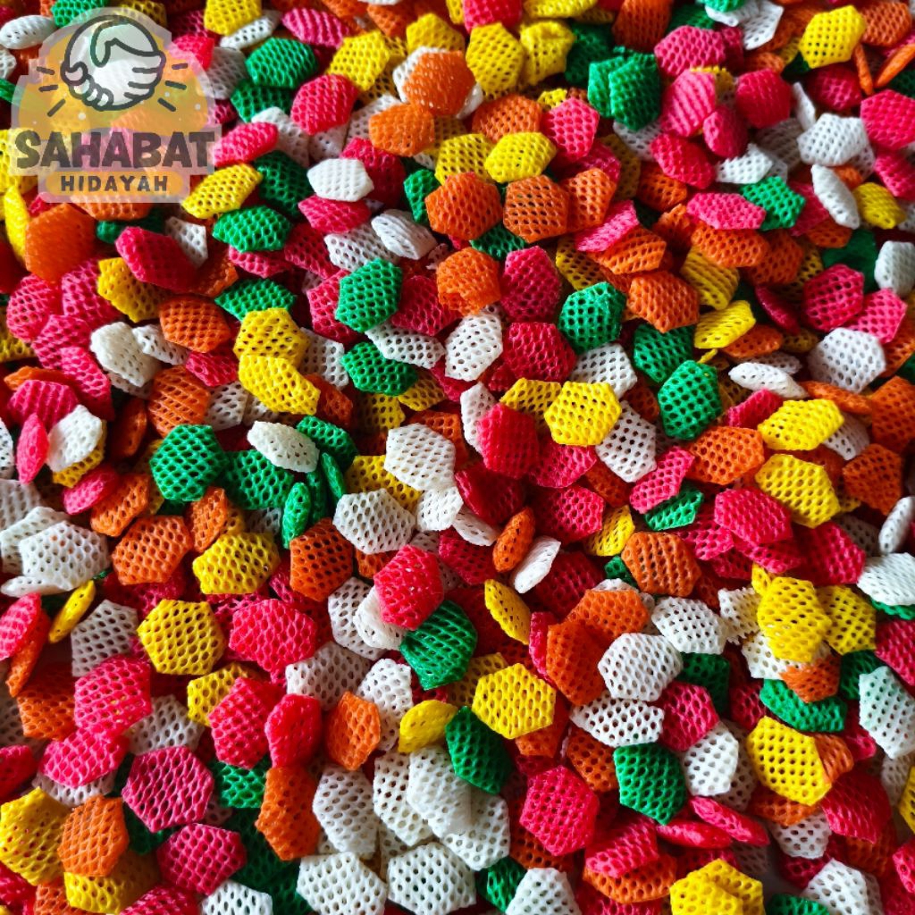 Kerupuk taro gembung mentah / taro warna mentah 500gram