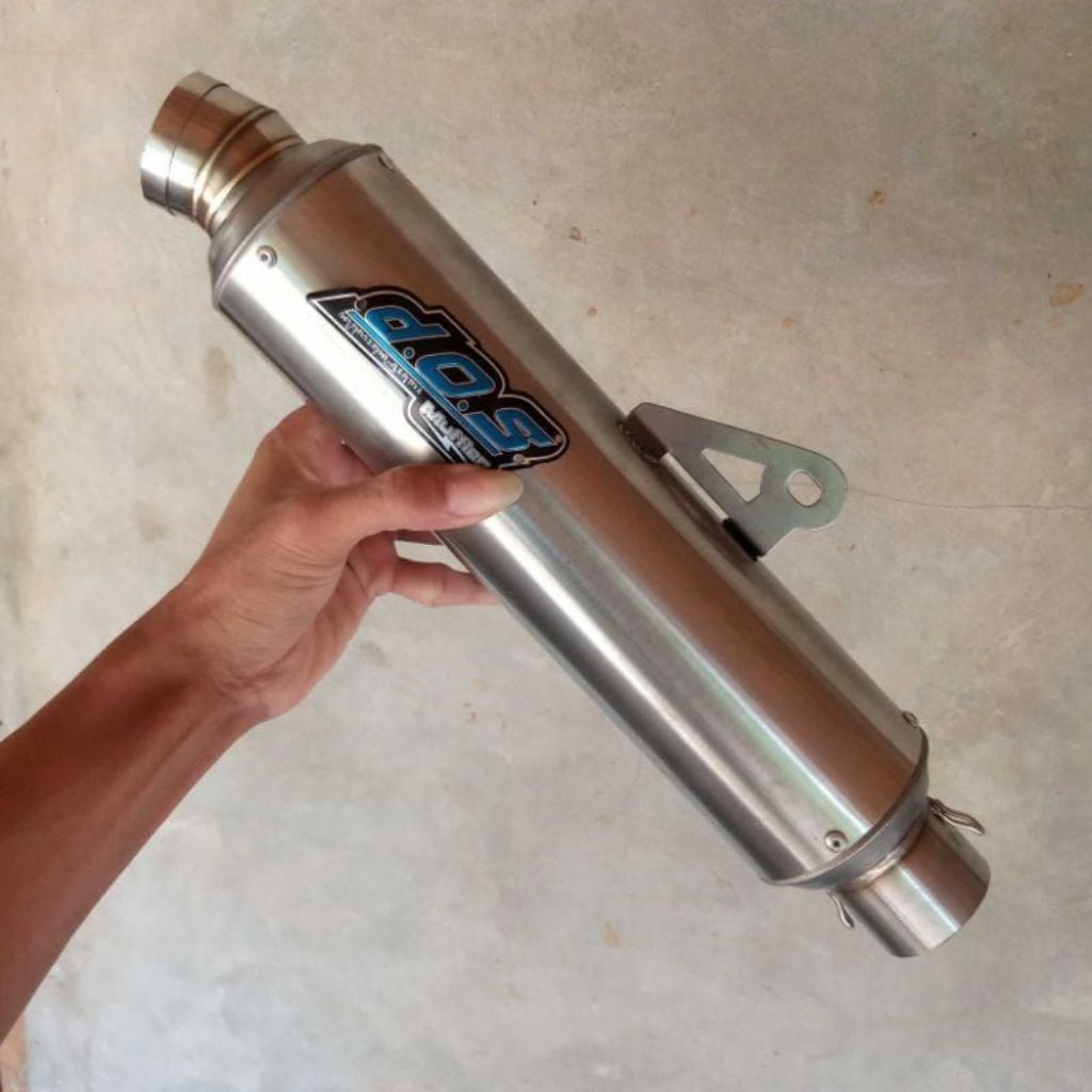 SILINCER DOS KNALPOT RACING DOS BULAT JENONG 30 CM INTLET 50MM