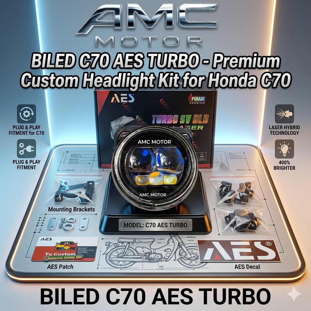 biled C70 AES turbo v5 lampu C70 biled