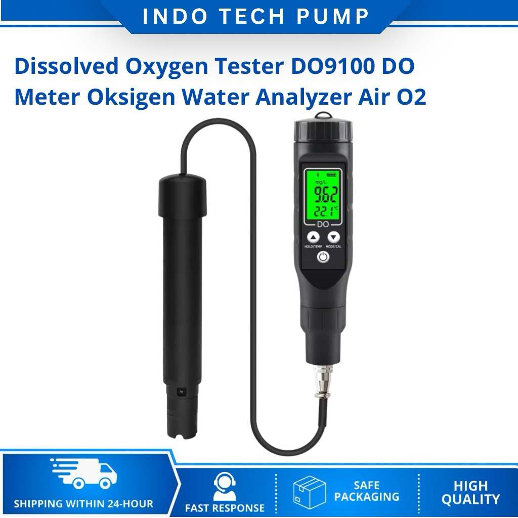 Dissolved Oxygen Tester DO9100 DO Meter Oksigen Water Analyzer Air O2