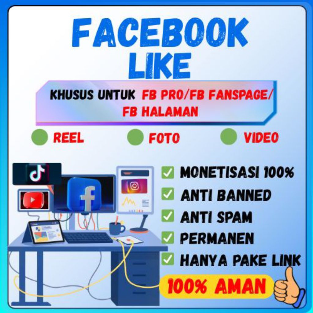 Facebook Like Foto | Facebook Like Reel | Facebook Like Video | Like Postingan Facebook