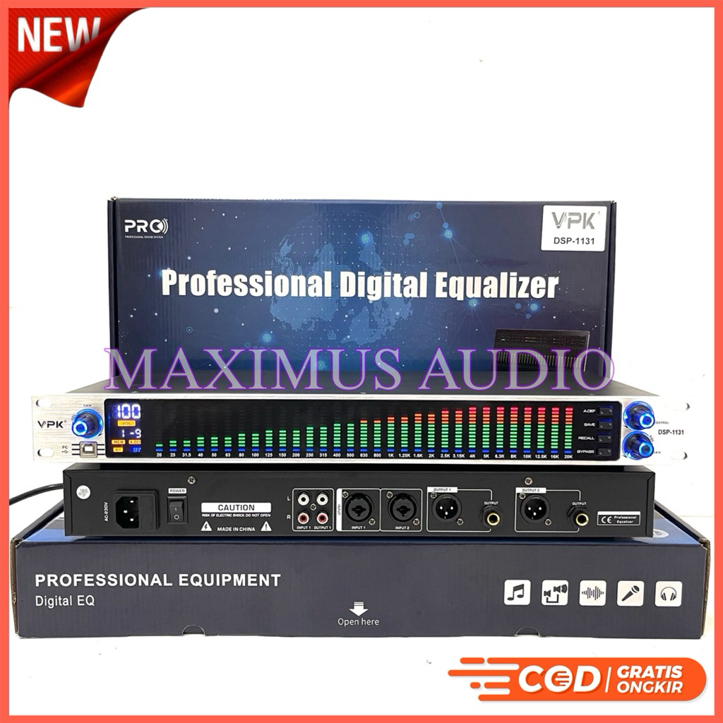 Promo Equliser Digital VPK DSP 1131 Original Equalizer Digital VPK1131 Vpk Dsp1131 Bagus ( Bisa COD 