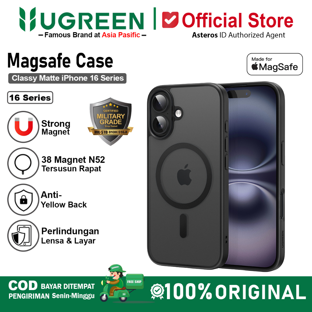 UGREEN Case Magnetic iPhone 16 16 Plus 16 Pro 16 Pro Max Magsafe Matte Series