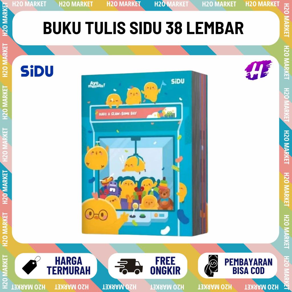 [H2O] Buku Tulis Sinar dunia / SIDU 38 Lembar ( 1 PAK )