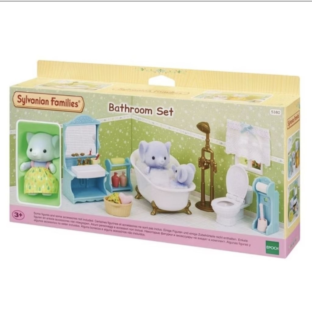 sylvanian families bathroom set lakeside lodge sylvanian