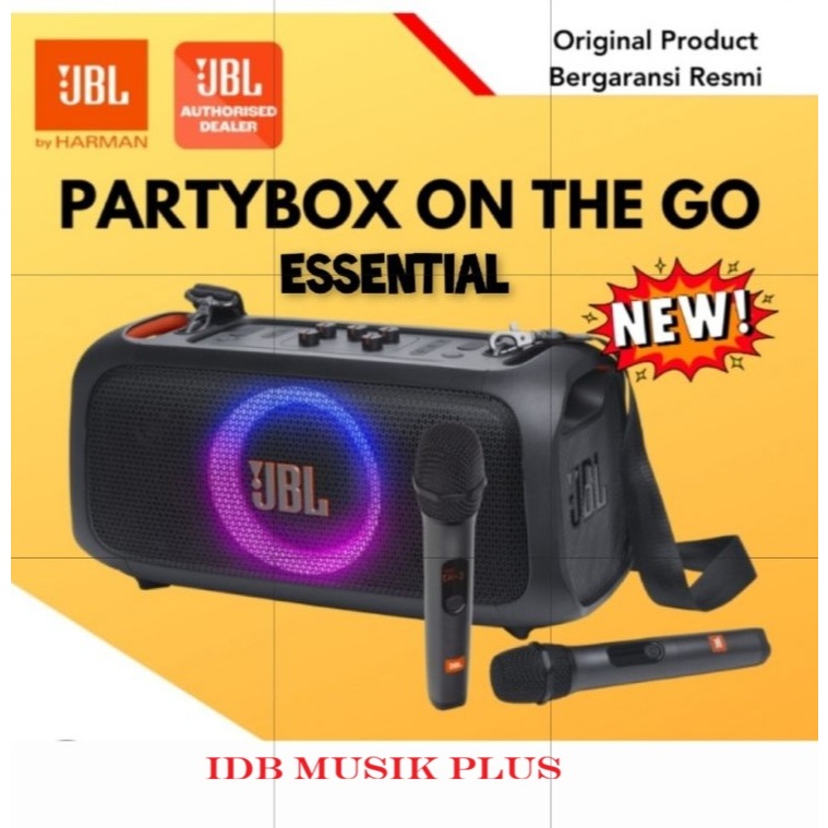 Speaker Portable JBL PartyBox ON THE GO ESSENTIAL Party Box Original
