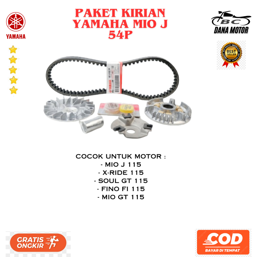 Paket Kirian Mio Gt Ori / Paket Kirian Mio J / Paket CVT Yamaha Xride Original Premium - 54P