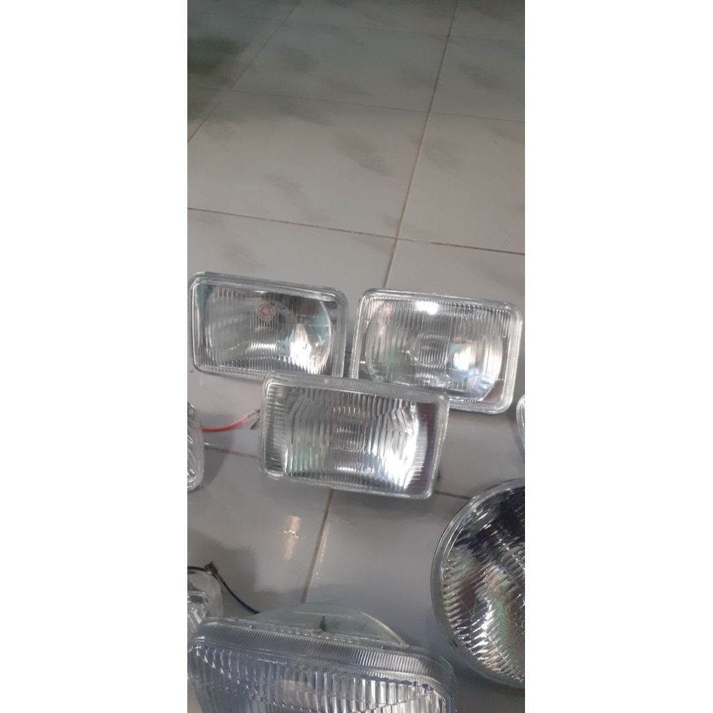 Reflektor GL Kotak + kaca reflektor nya