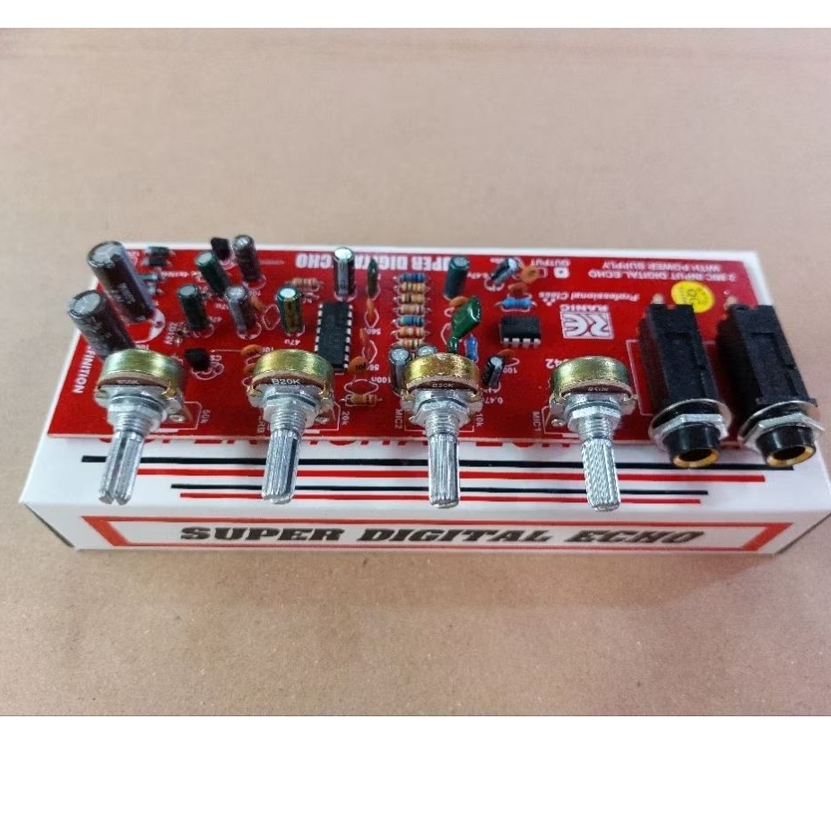Kit echo delay plus regulator plus 2 mic ( 303 )