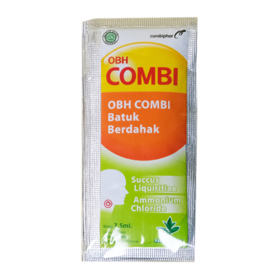 OBH Combi Obat Batuk Berdahak Cair Mentol Sachet 5 x 7.5 ml