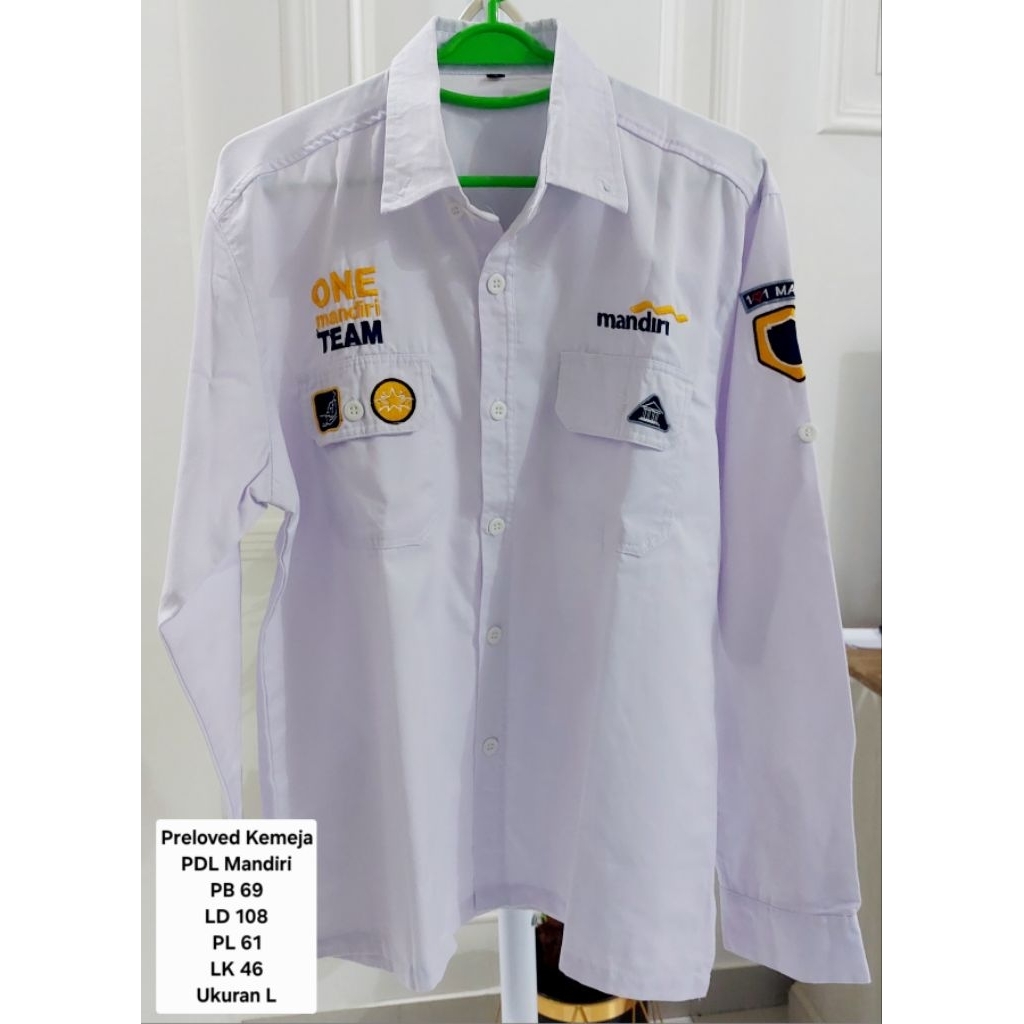 Preloved Kemeja PDL Mandiri Putih