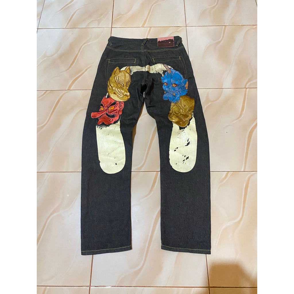 jeans evisu big logo