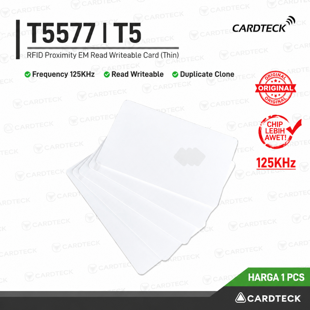 Cardteck T5577 RFID Proximity 125Khz Rewriteable