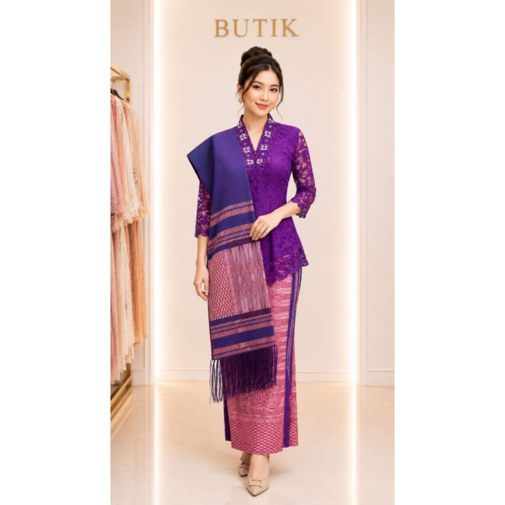 stelan Kebaya Rok songket tumtuman