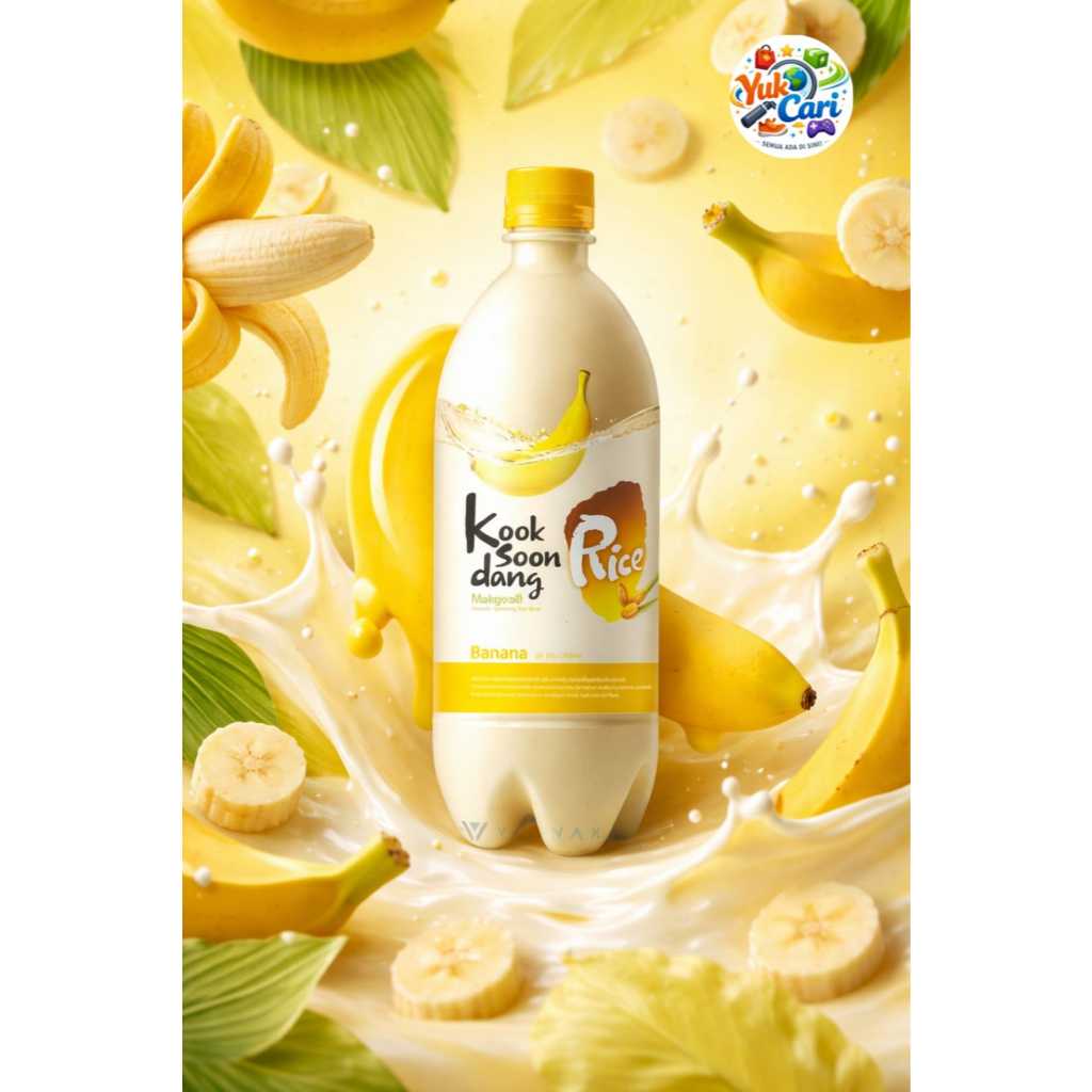 KOOKSOONDANG Makgeolli Banana Smooth Sparkling Rice Wine Korea 750ml