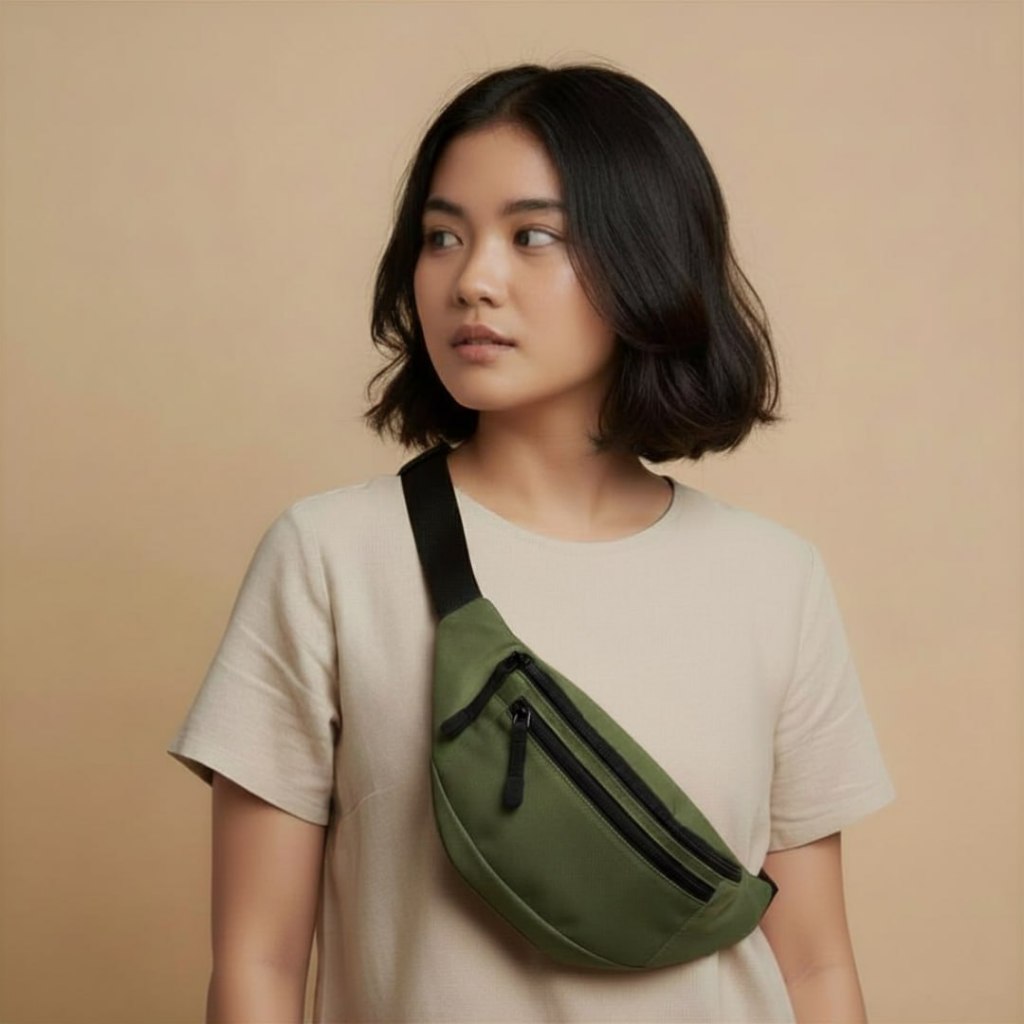 waistbag cewek Pinggang Tas waistbag cewek Tas Pinggang fanny packTas Pinggang Pria Tahan Air Paket 