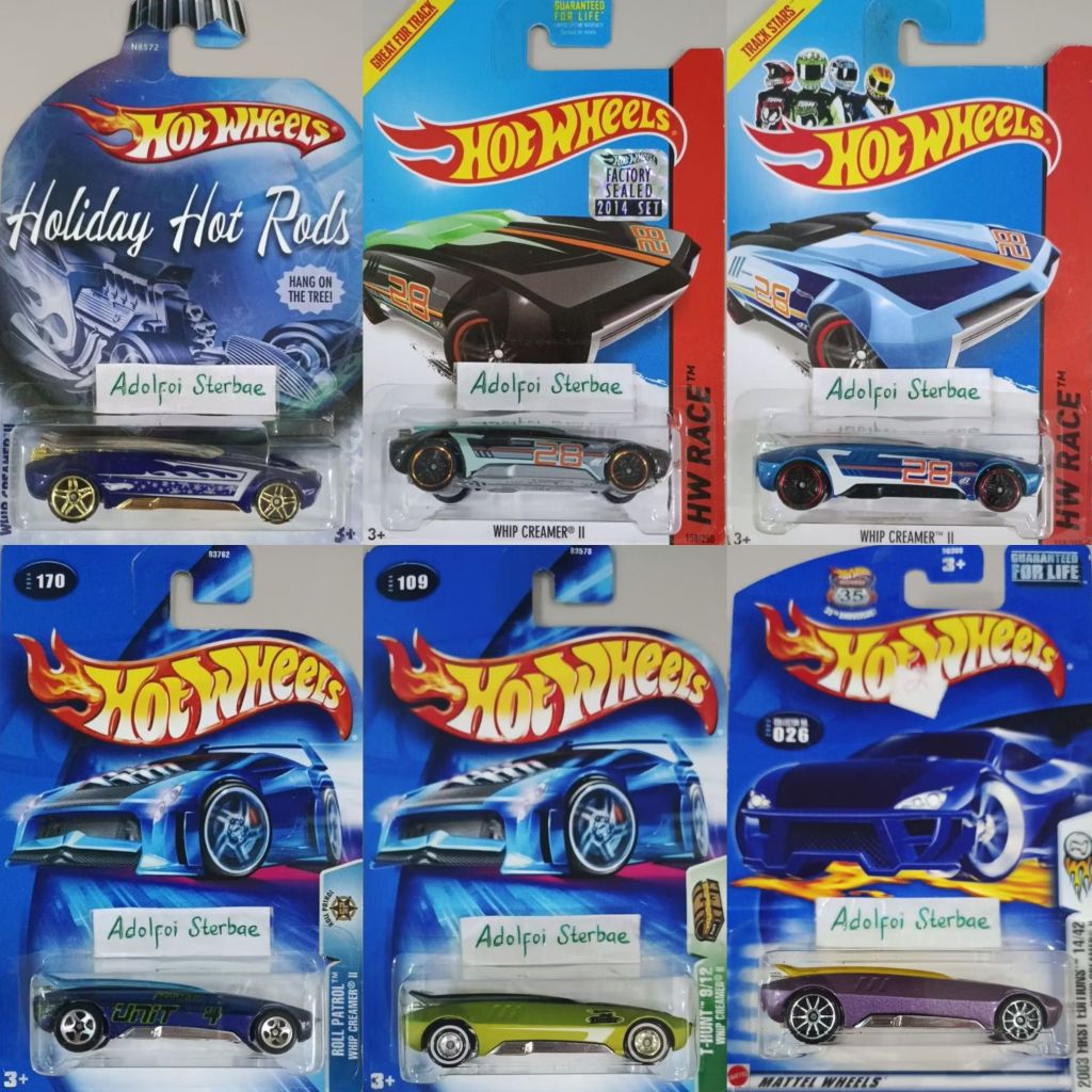 hotwheels hot wheels whip creamer II 2 edisi holiday hot rods hang on the tree roll patrol security 