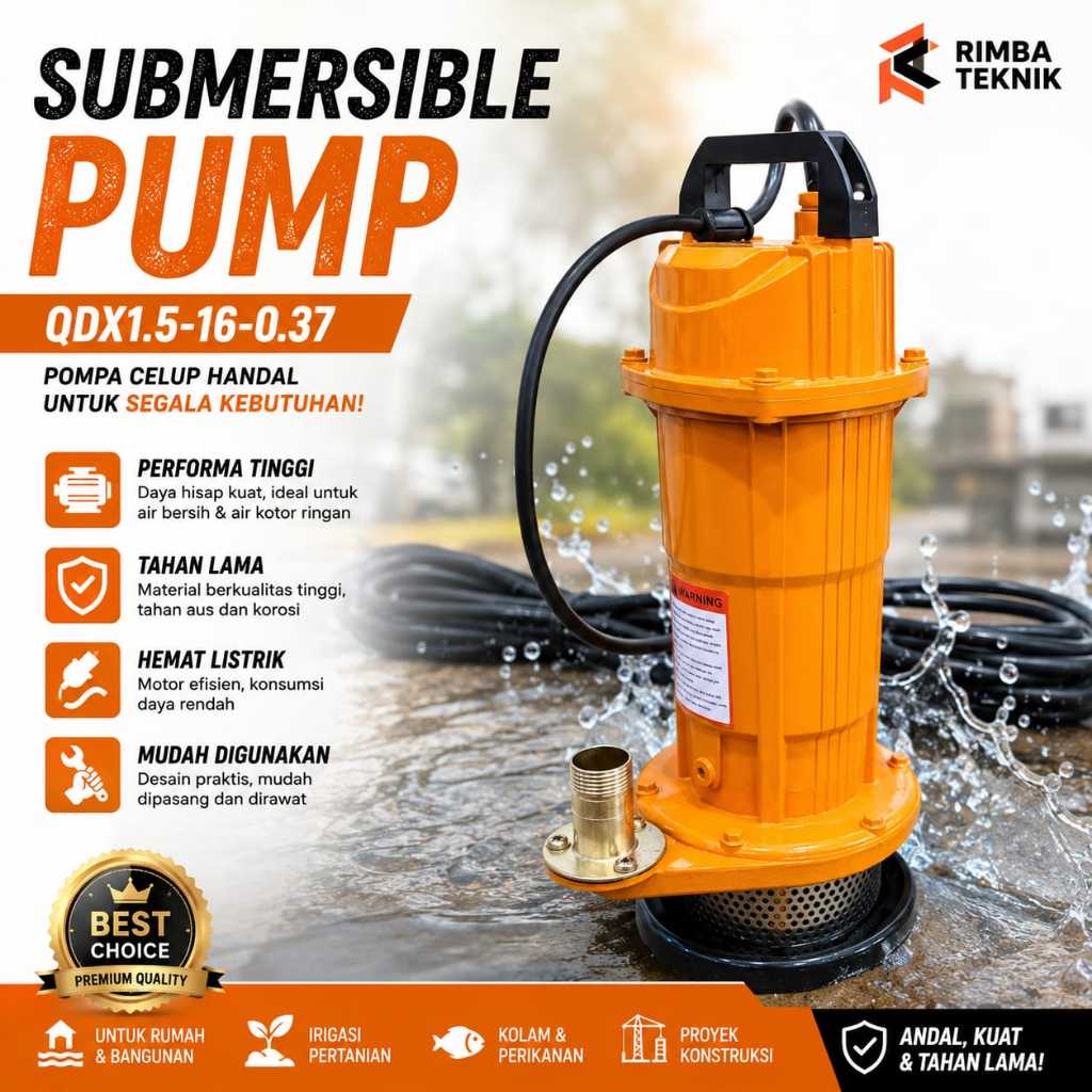 PROMO MURAH RYU Mesin Pompa Air Celup Kolam Ikan Akuarium DC 12V RWP 25 DC - Kolam Submersible Pump 