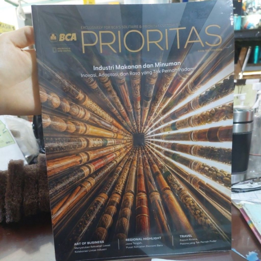 Majalah  BCA PRIORITAS EDISI 106/XXII/2016 INDUSTRI MINUMAN DAN MAKANAN MASIH SEGEL