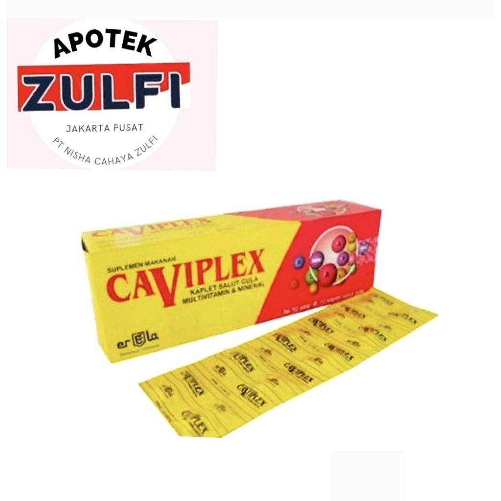 CAVIPLEX 1BOX ISI 100 KAPLET SUPLEMEN KESEHATAN
