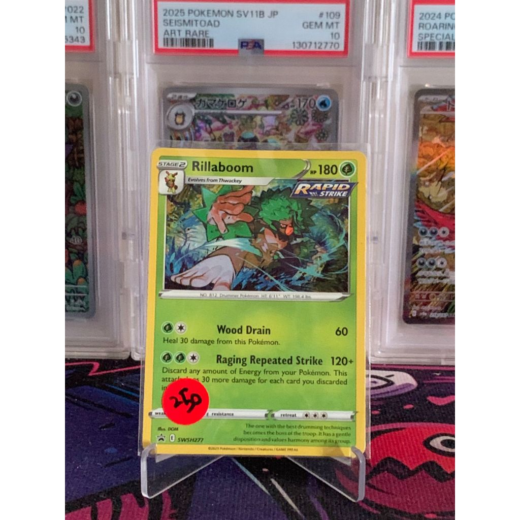Promo Rillaboom Holo Pokemon English