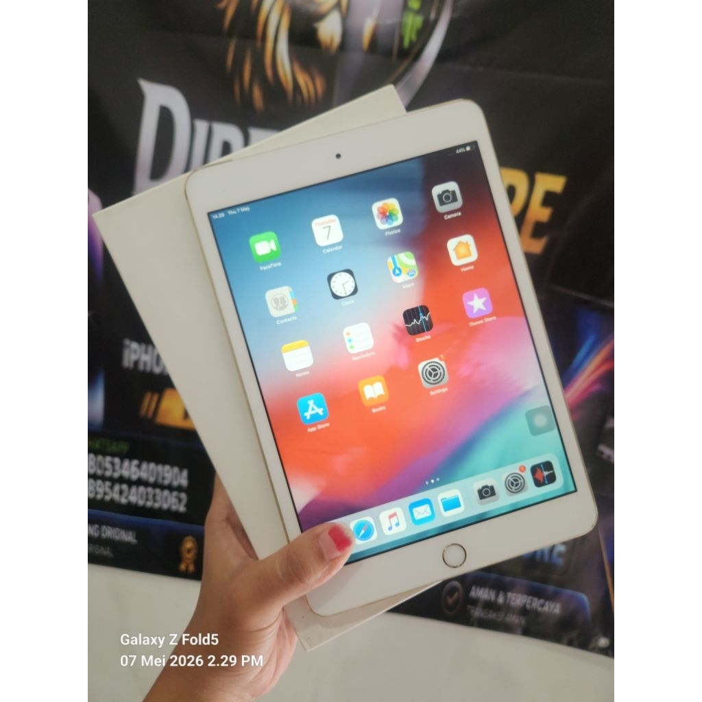 iPad Mini 3 128Gb Wifi Celuler Fullset Second