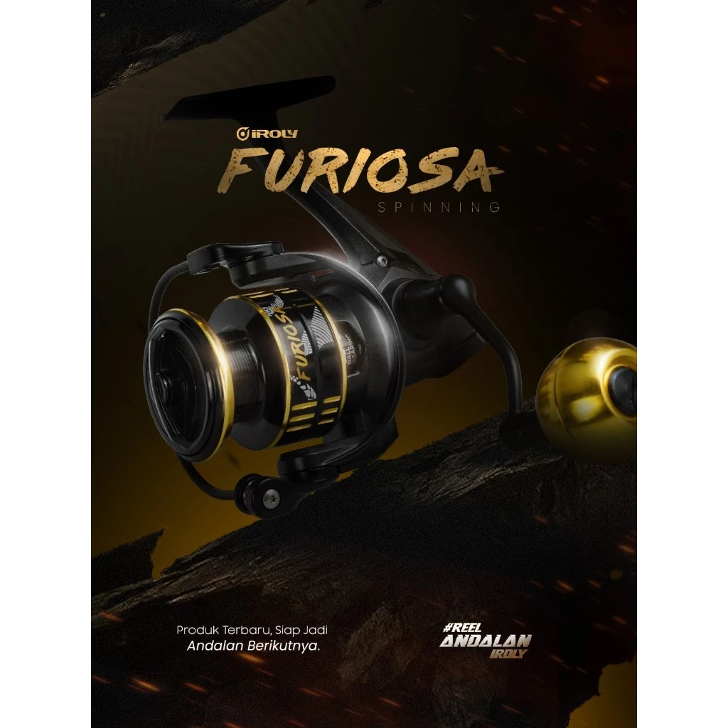Reel Iroly FURIOSA Carbon Body Spinning Reel Power Handle