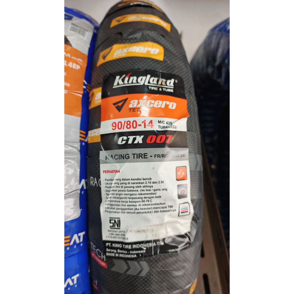 Ban 90/80-14 axcero ctx007 racing tire bukan hydra