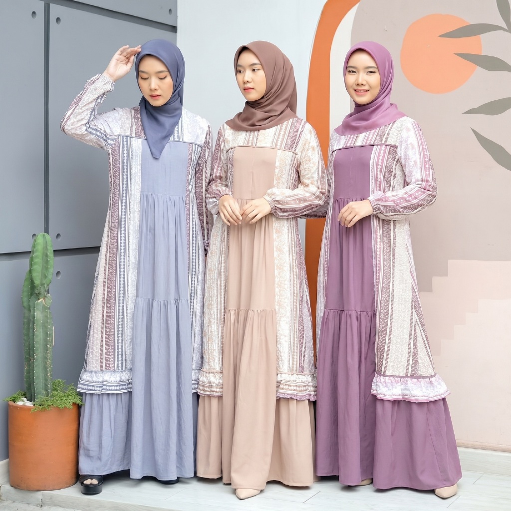 Nubua Salma Dress - Gamis Wanita Muslimah