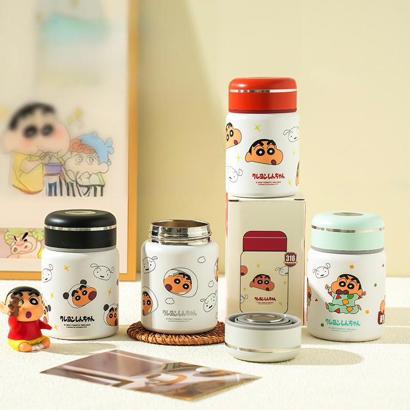 POCKET CUP TUMBLER TERMOS MINI CRAYON SINCHAN 200 ML VACUUM CUP INSULATED MUG HOT & COOL STAINLESS S
