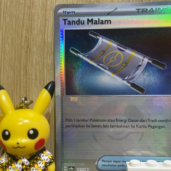 Tandu Malam sv8a 151/187 Normal , Pokeball / Monster Ball Scarlet & Violet Terastal Festival Kartu P