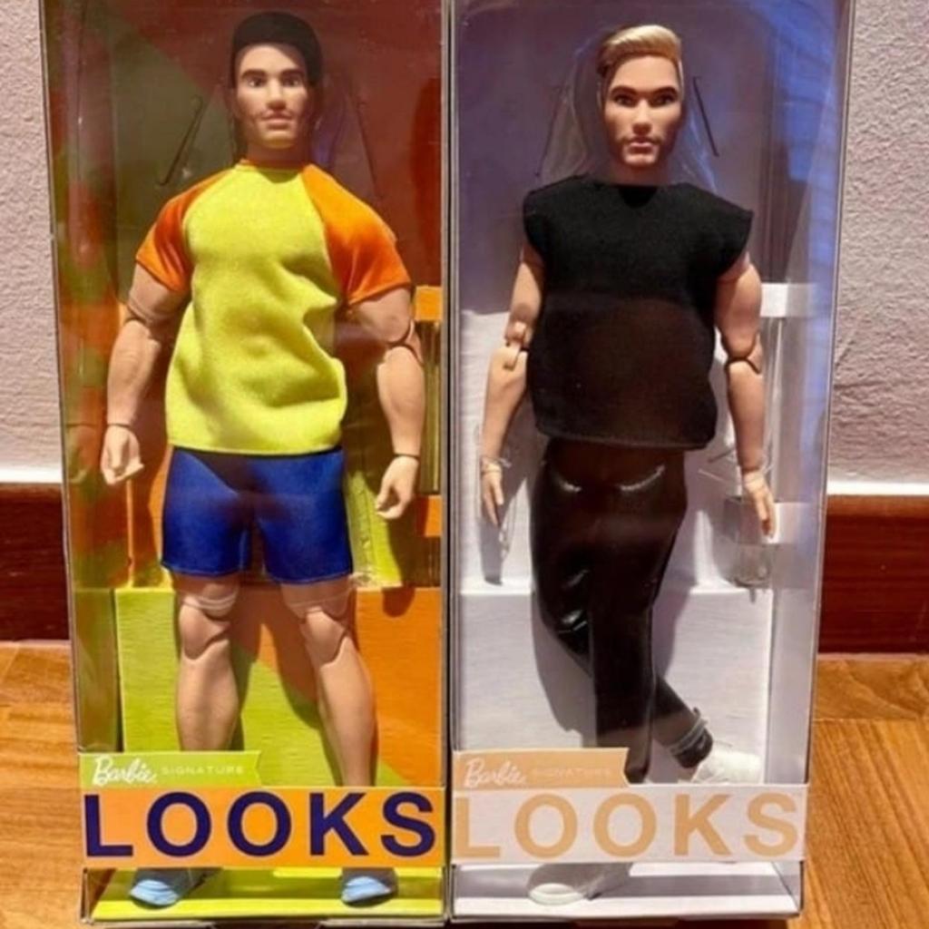 Barbie Signature Looks Ken Tate Blonde Yellow +Barbie Ken Blonde