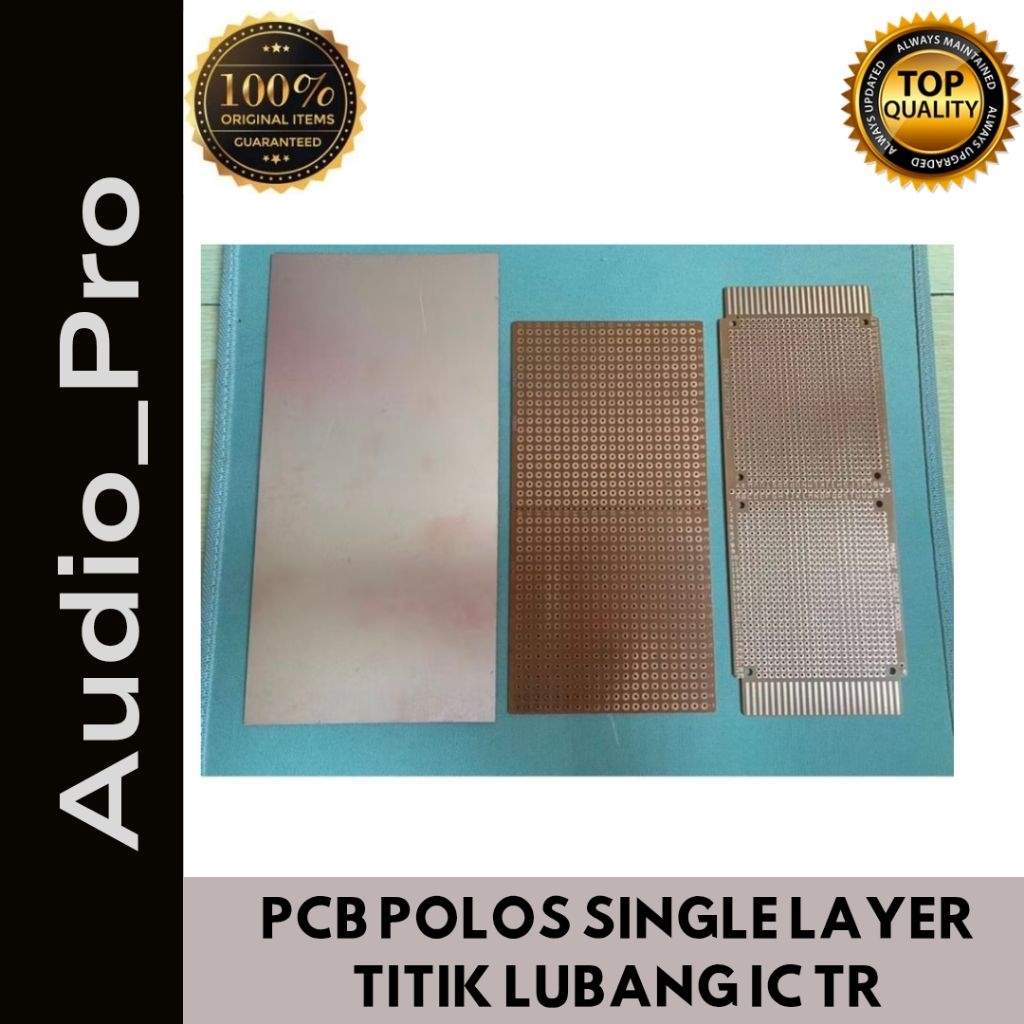 PCB POLOS SINGLE LAYER PCB TITIK LUBANG IC PCB TITIK LUBANG TR transistor