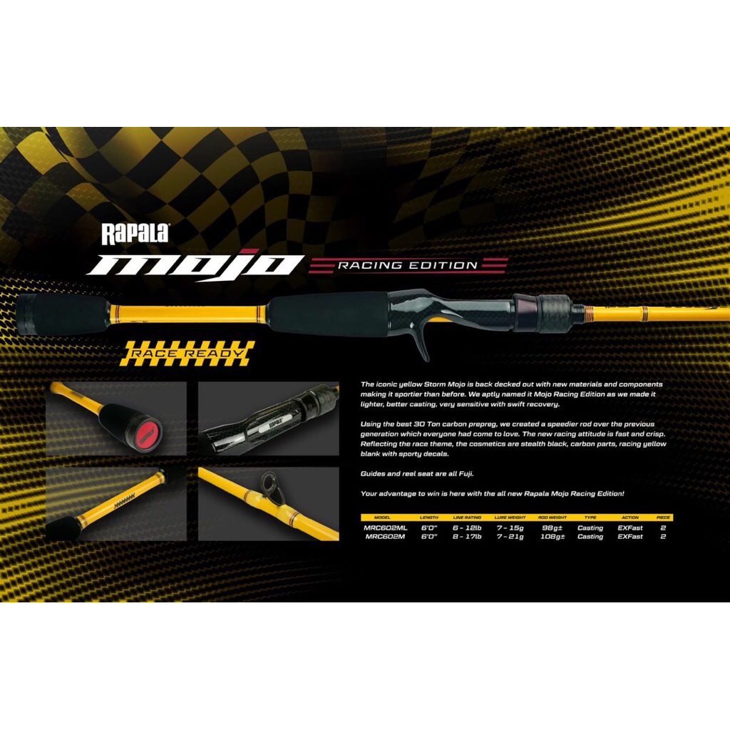 Rapala - Mojo BC Special Edition Fuji Reel Sheet 8-17 LB