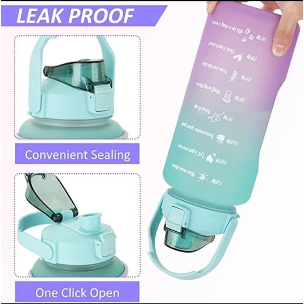 Botol Minum 2ltr / Botol Tumbler Ombre 2liter