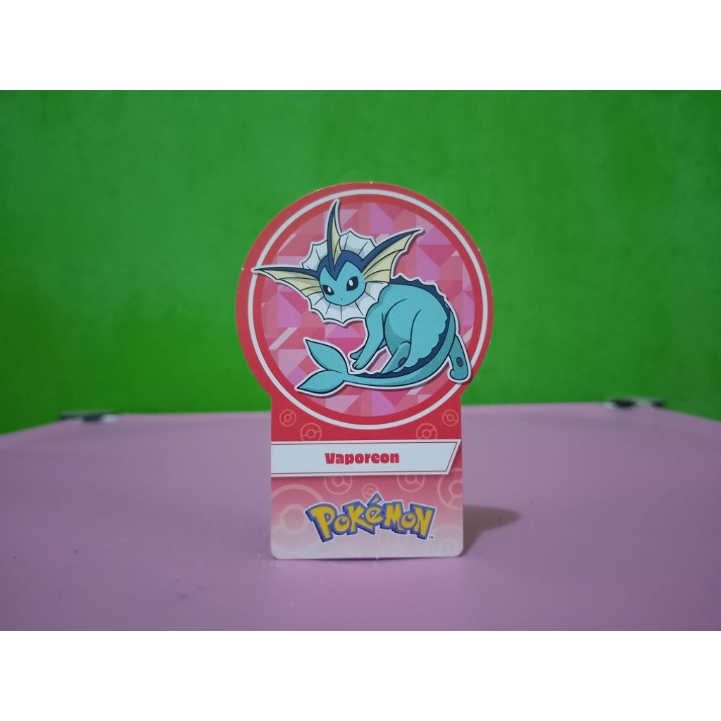 Kartu Pembatas Buku CHOKI-CHOKI x POKEMON - VAPOREON - Nintendo Murah Retro Vintage Rare Koleksi Mai